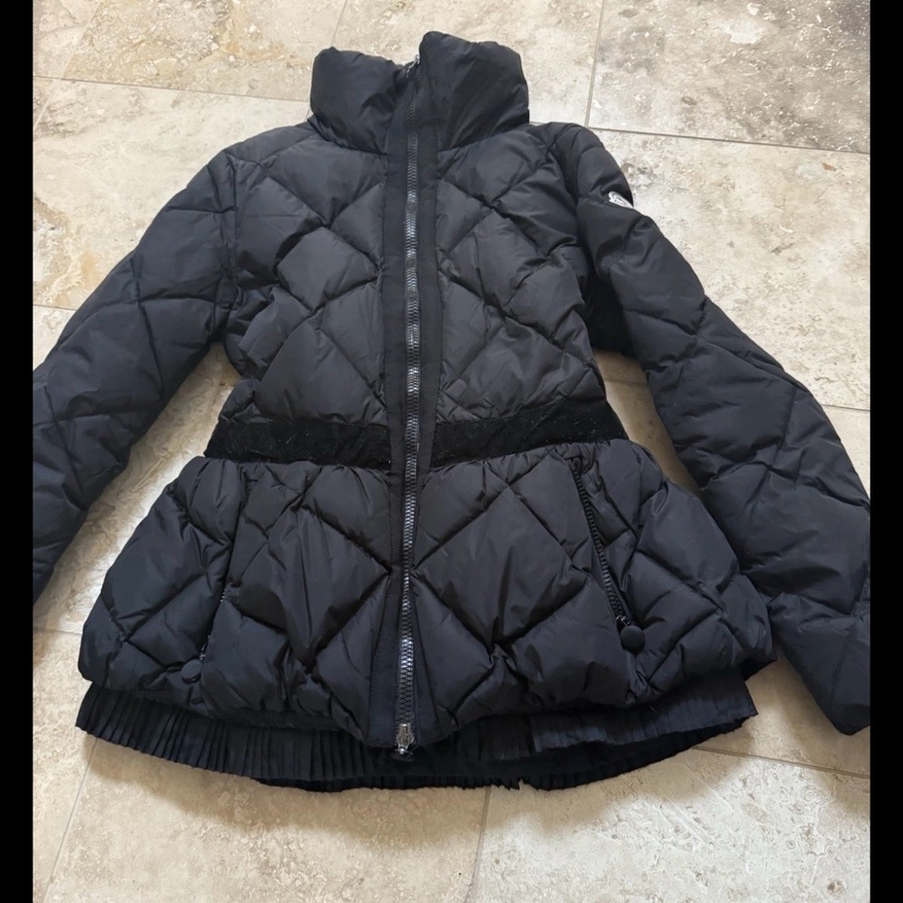 Moncler Black Quilted Puffer Jacket XS size 1